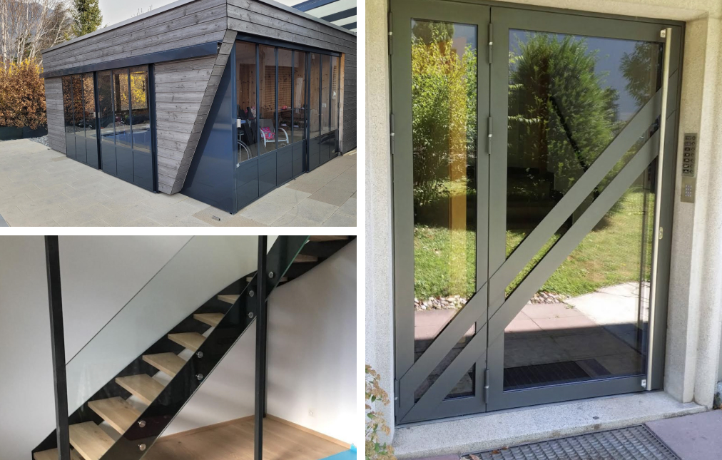 Pich Art Design porte escalier verre veranda inox aluminium